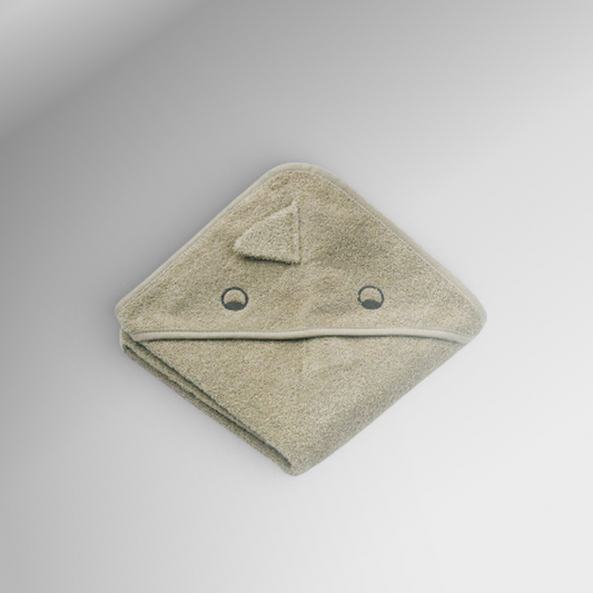Liewood Albert Hooded Baby Towel - Dino - Mist