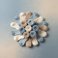 Baby Socks - Top-Down Flat Lay